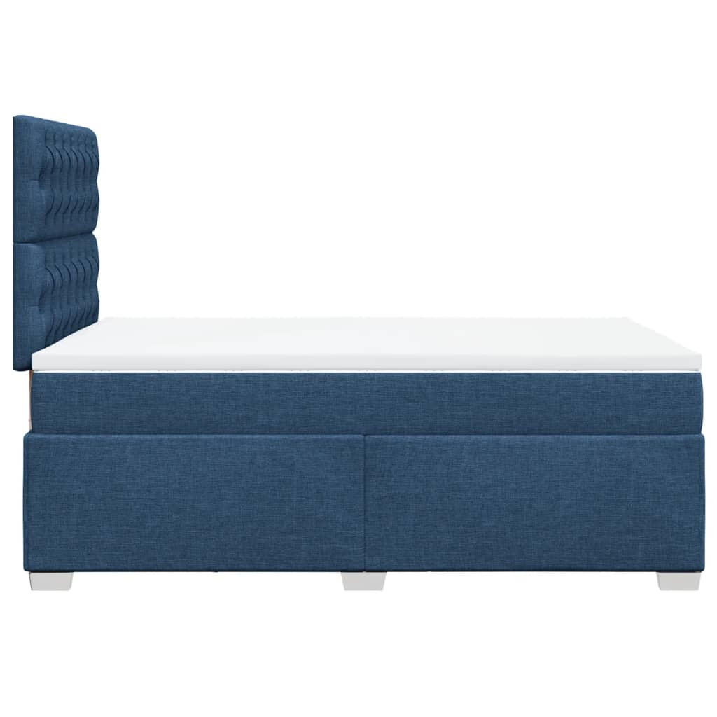Giroletto a Molle con Materasso Blu 120x190 cm in Tessuto | homemem39