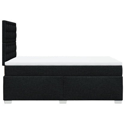 Giroletto a Molle con Materasso Nero 120x190 cm in Tessuto | homemem39