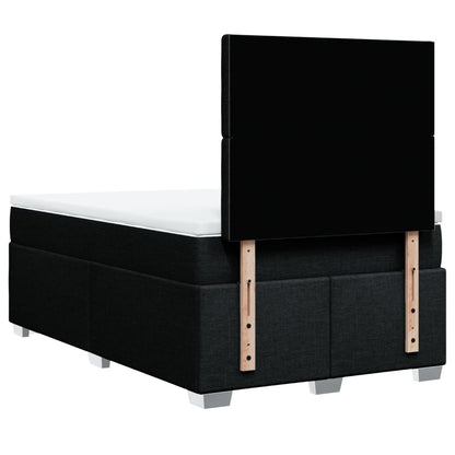 Giroletto a Molle con Materasso Nero 120x190 cm in Tessuto | homemem39