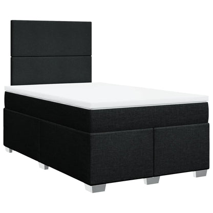 Giroletto a Molle con Materasso Nero 120x200 cm in Tessuto | homemem39