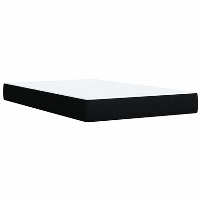 Giroletto a Molle con Materasso Nero 120x200 cm in Tessuto | homemem39