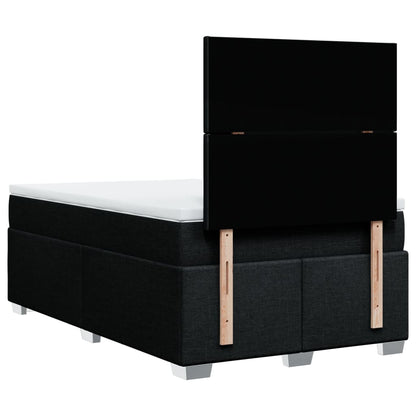 Giroletto a Molle con Materasso Nero 120x200 cm in Tessuto | homemem39