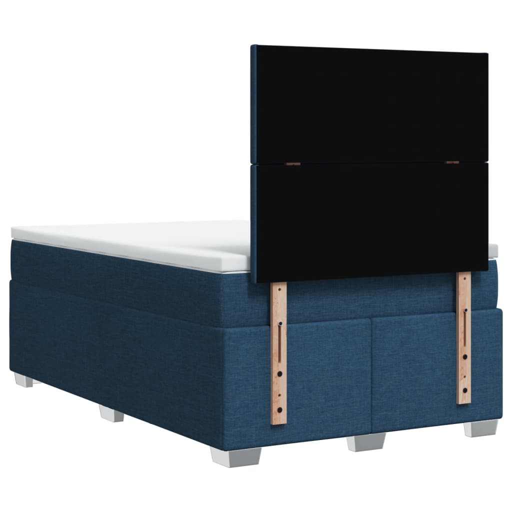 Giroletto a Molle con Materasso Blu 120x200 cm in Tessuto | homemem39