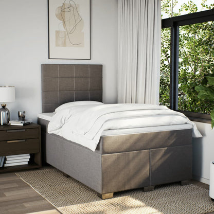 Giroletto a Molle con Materasso Tortora 120x200 cm in Tessuto | homemem39