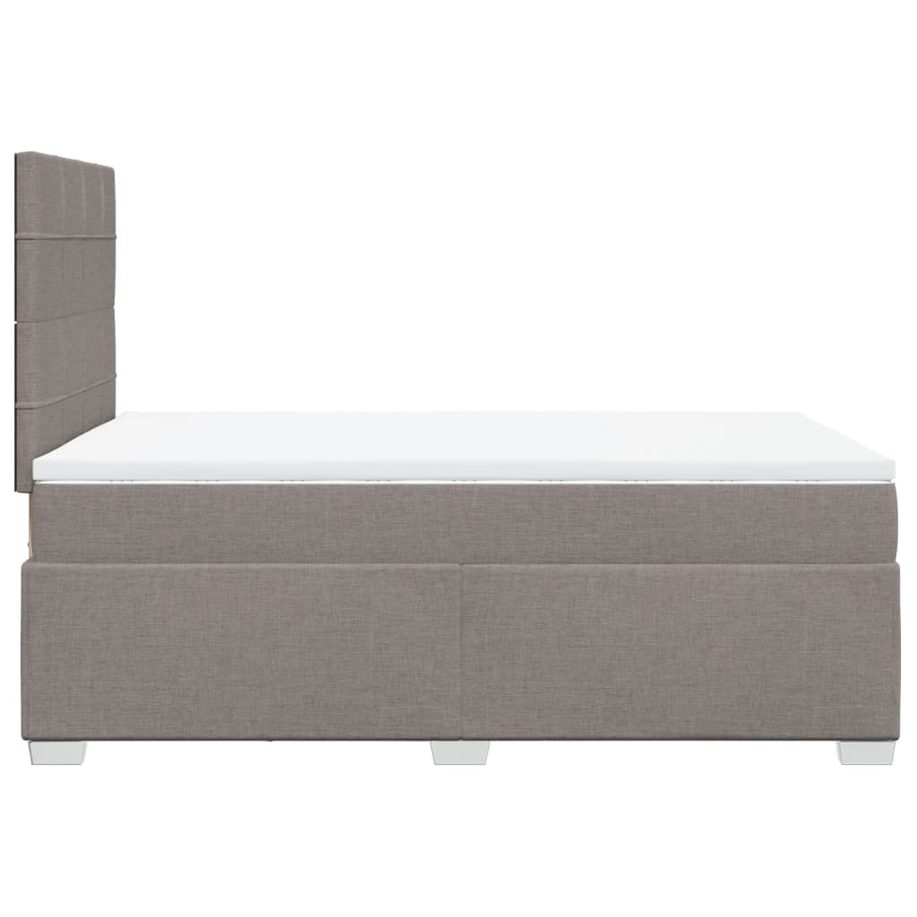 Giroletto a Molle con Materasso Tortora 120x200 cm in Tessuto | homemem39