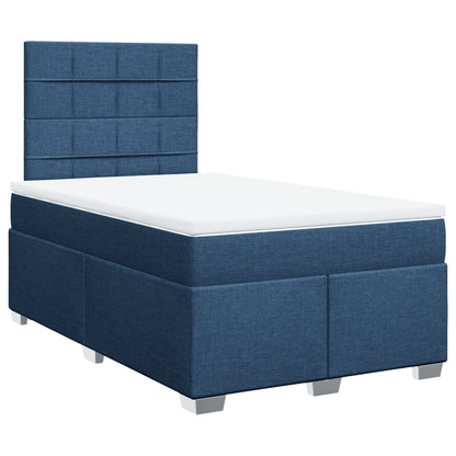 Giroletto a Molle con Materasso Blu 120x200 cm in Tessuto | homemem39