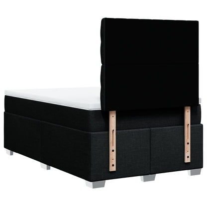 Giroletto a Molle con Materasso Nero 120x200 cm in Tessuto | homemem39