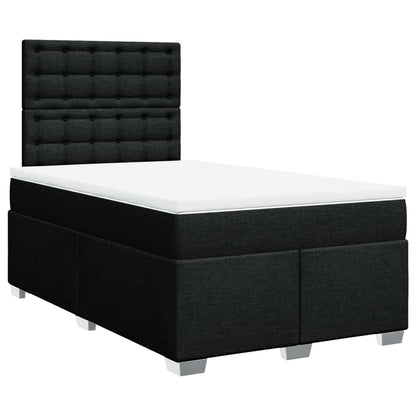 Giroletto a Molle con Materasso Nero 120x200 cm in Tessuto | homemem39