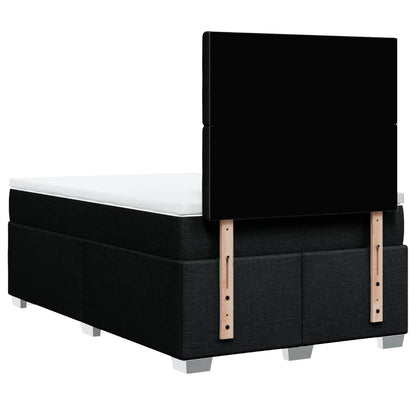 Giroletto a Molle con Materasso Nero 120x200 cm in Tessuto | homemem39