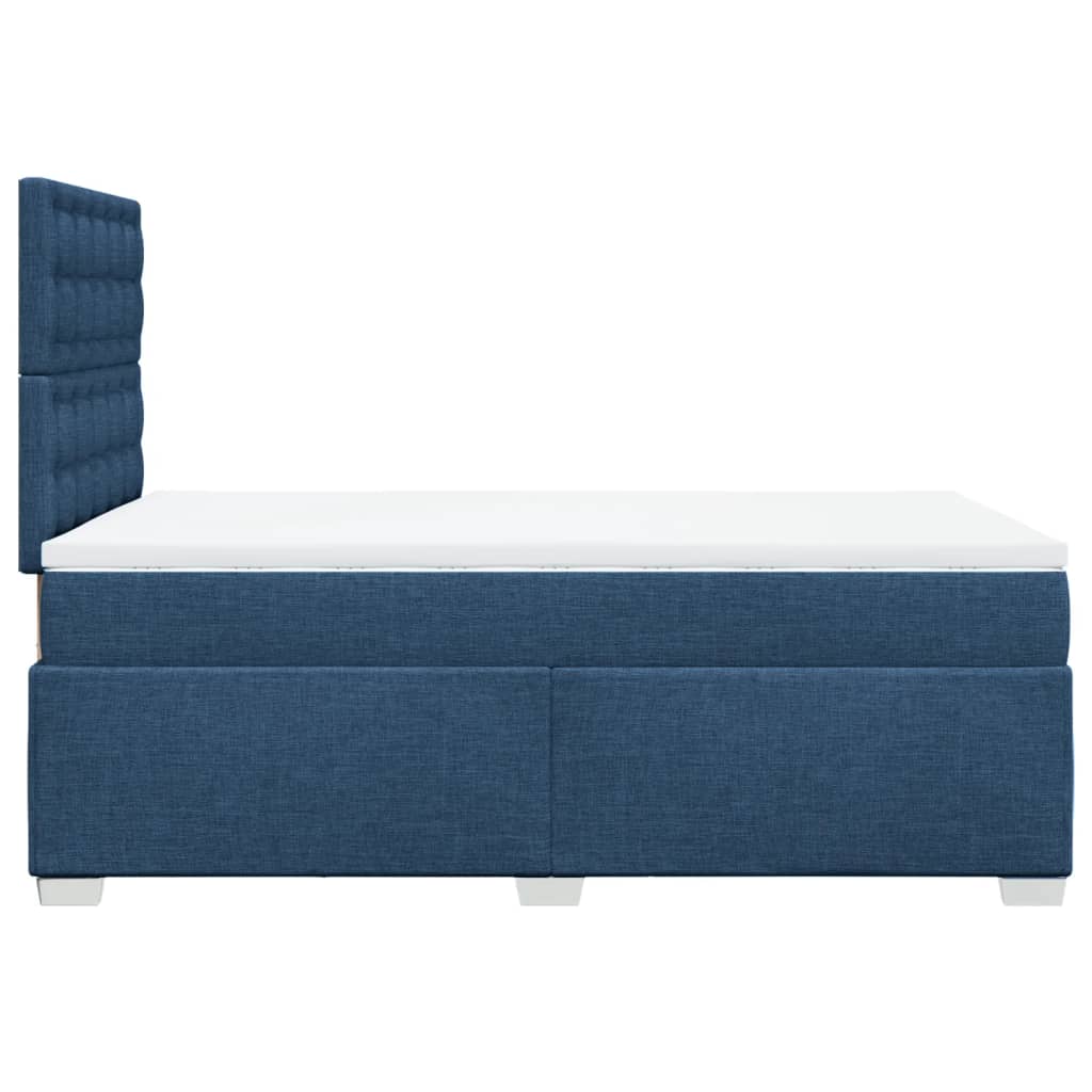 Giroletto a Molle con Materasso Blu 120x200 cm in Tessuto | homemem39