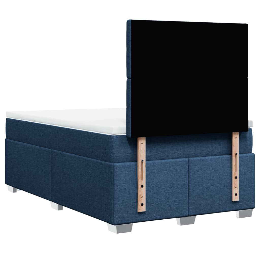 Giroletto a Molle con Materasso Blu 120x200 cm in Tessuto | homemem39