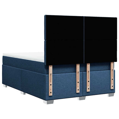 Giroletto a Molle con Materasso Blu 140x190 cm in Tessuto | homemem39