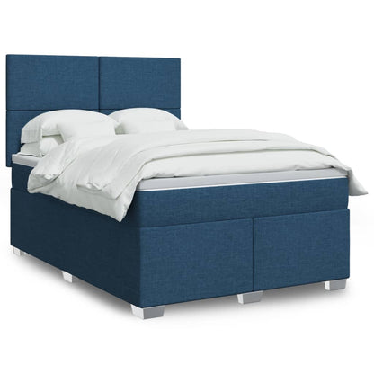 Giroletto a Molle con Materasso Blu 140x200 cm in Tessuto | homemem39