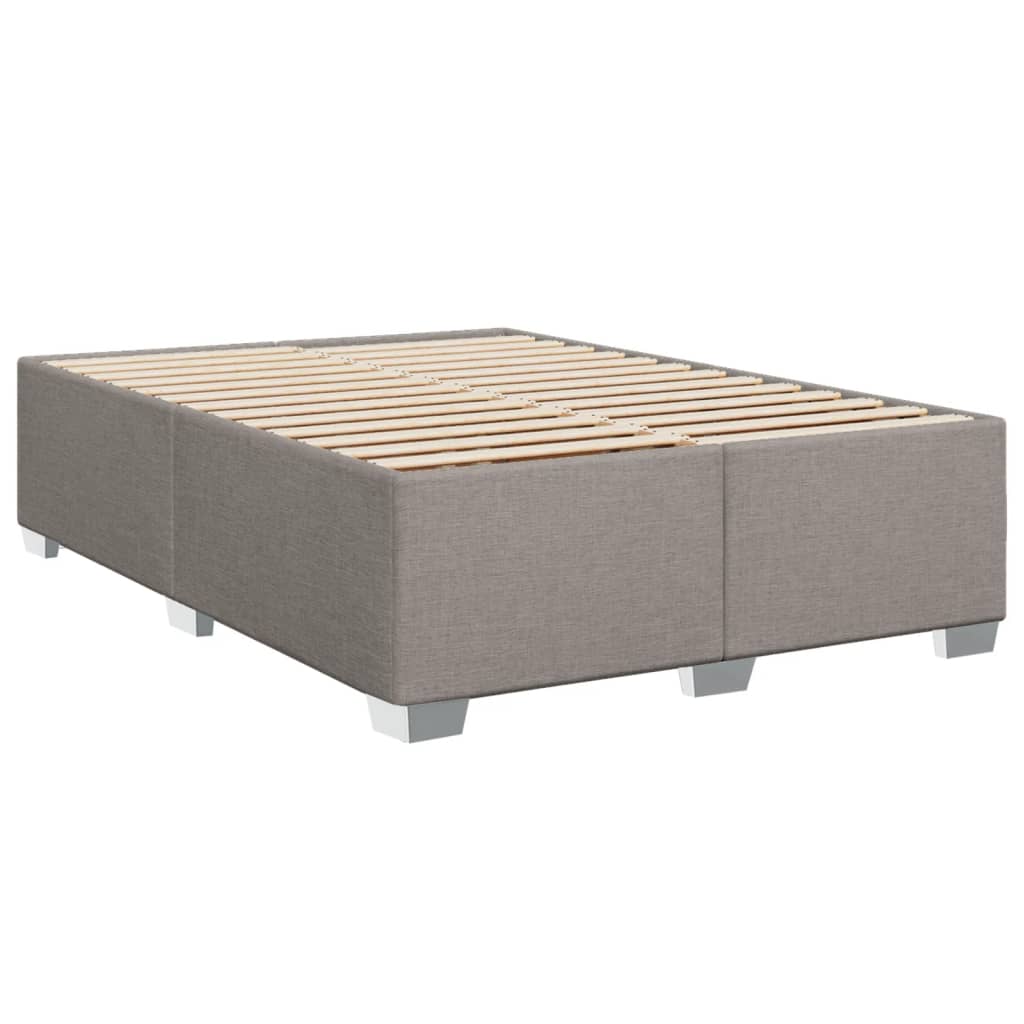 Giroletto a Molle con Materasso Tortora 140x200 cm in Tessuto | homemem39