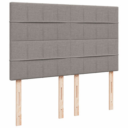 Giroletto a Molle con Materasso Tortora 140x200 cm in Tessuto | homemem39