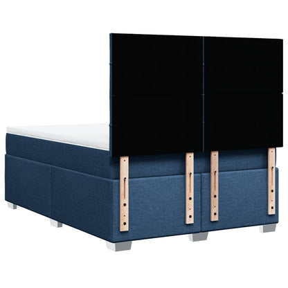 Giroletto a Molle con Materasso Blu 140x200 cm in Tessuto | homemem39