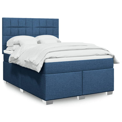 Giroletto a Molle con Materasso Blu 140x200 cm in Tessuto | homemem39