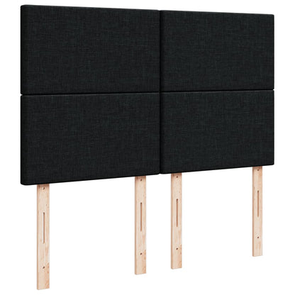 Giroletto a Molle con Materasso Nero 160x200 cm in Tessuto | homemem39