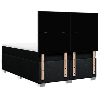 Giroletto a Molle con Materasso Nero 160x200 cm in Tessuto | homemem39