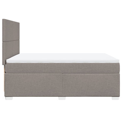Giroletto a Molle con Materasso Tortora 160x200 cm in Tessuto | homemem39