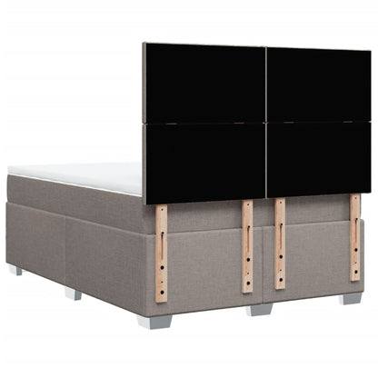 Giroletto a Molle con Materasso Tortora 160x200 cm in Tessuto | homemem39