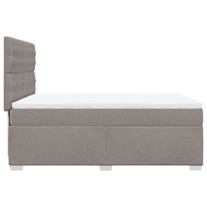 Giroletto a Molle con Materasso Tortora 160x200 cm in Tessuto | homemem39