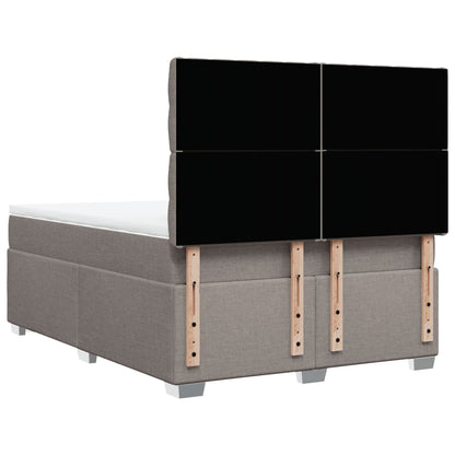 Giroletto a Molle con Materasso Tortora 160x200 cm in Tessuto | homemem39
