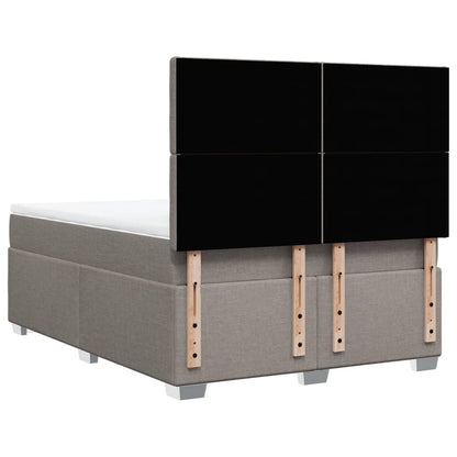 Giroletto a Molle con Materasso Tortora 160x200 cm in Tessuto | homemem39
