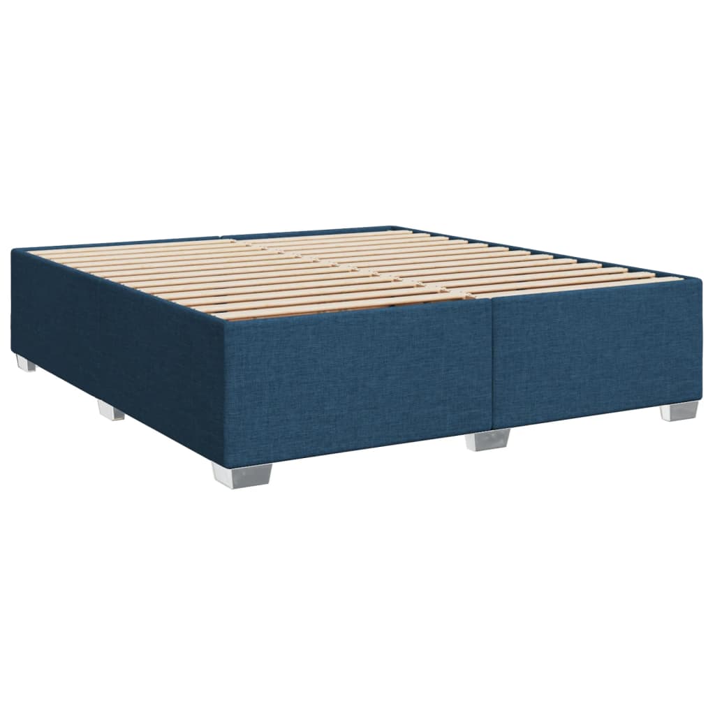 Giroletto a Molle con Materasso Blu 180x200 cm in Tessuto | homemem39