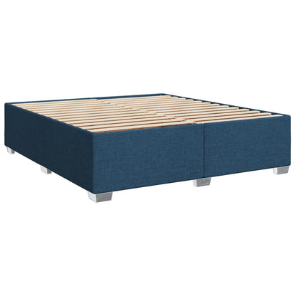 Giroletto a Molle con Materasso Blu 180x200 cm in Tessuto | homemem39