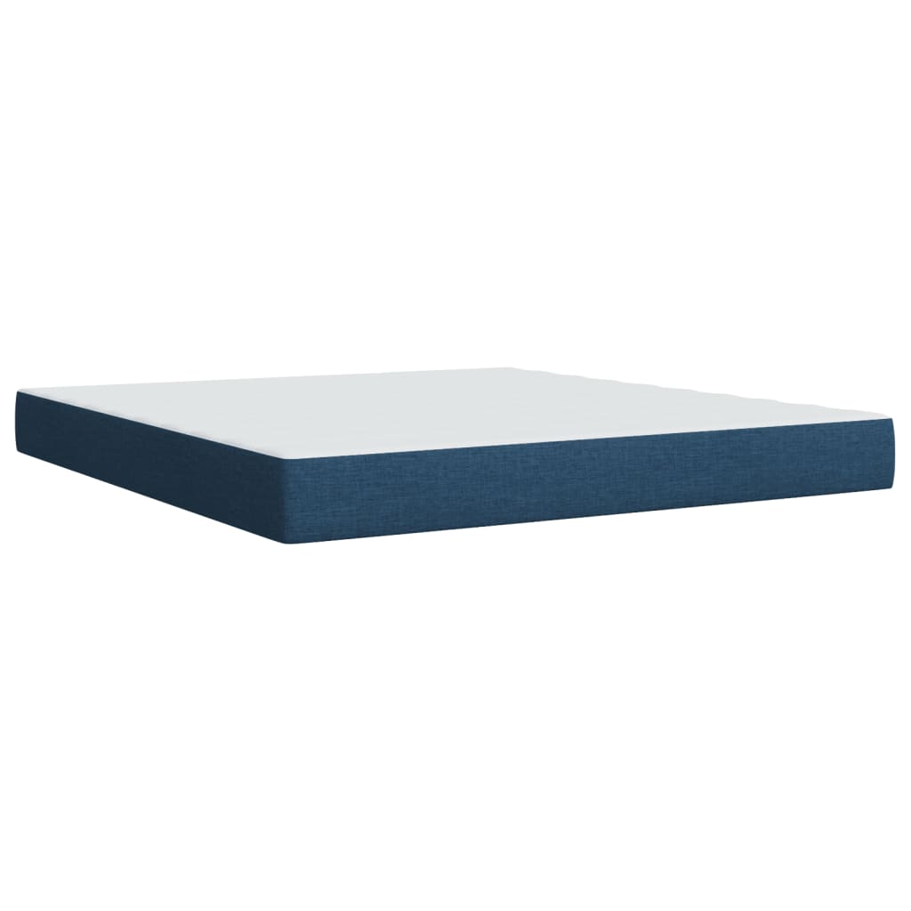 Giroletto a Molle con Materasso Blu 180x200 cm in Tessuto | homemem39