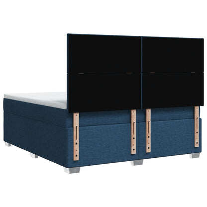 Giroletto a Molle con Materasso Blu 180x200 cm in Tessuto | homemem39