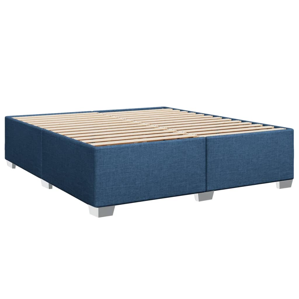 Giroletto a Molle con Materasso Blu 180x200 cm in Tessuto | homemem39