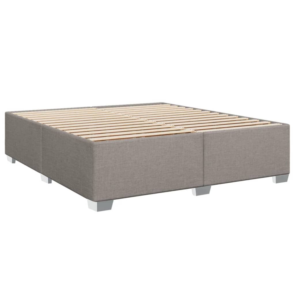 Giroletto a Molle con Materasso Tortora 180x200 cm in Tessuto | homemem39