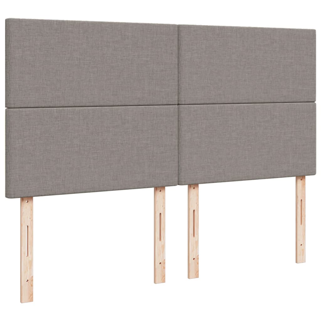 Giroletto a Molle con Materasso Tortora 200x200 cm in Tessuto | homemem39