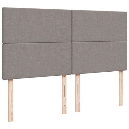 Giroletto a Molle con Materasso Tortora 200x200 cm in Tessuto | homemem39
