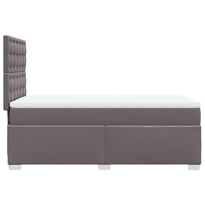 Giroletto a Molle con Materasso Grigio 90x190 cm in Similpelle | homemem39