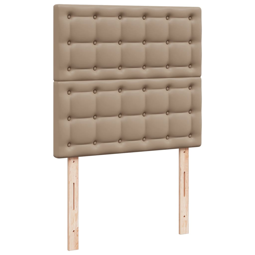 Giroletto a Molle con Materasso Cappuccino 100x200cm Similpelle | homemem39