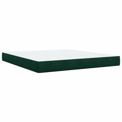 Giroletto a Molle con Materasso Verde Scuro 180x200 cm Velluto | homemem39
