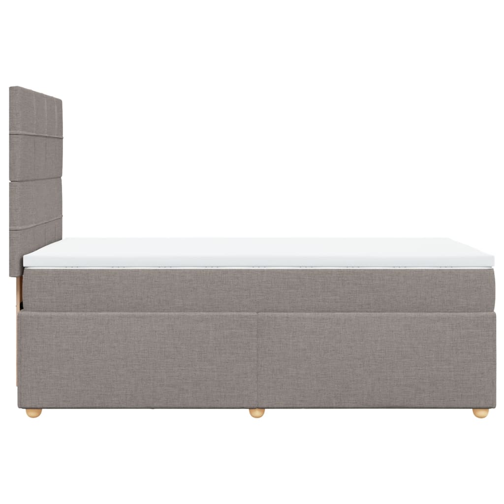 Giroletto a Molle con Materasso Tortora 80x200 cm inTessuto | homemem39
