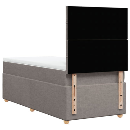 Giroletto a Molle con Materasso Tortora 80x200 cm inTessuto | homemem39