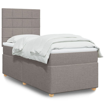 Giroletto a Molle con Materasso Tortora 80x200 cm inTessuto | homemem39