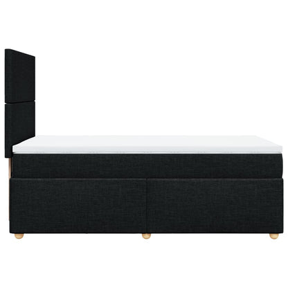 Giroletto a Molle con Materasso Nero 90x190 cm in Tessuto | homemem39