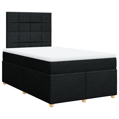 Giroletto a Molle con Materasso Nero 120x190 cm in Tessuto | homemem39
