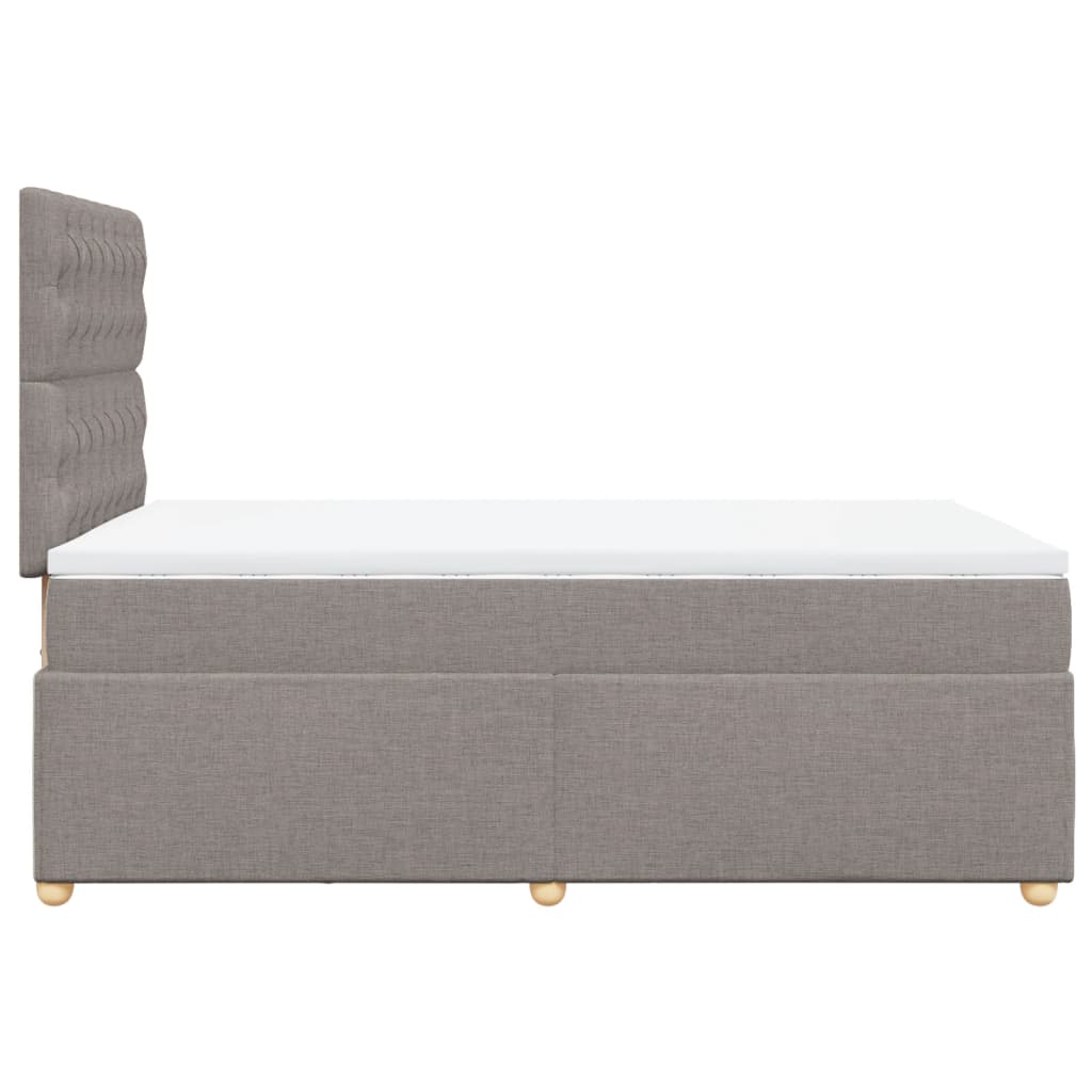 Giroletto a Molle con Materasso Tortora 120x200 cm in Tessuto | homemem39