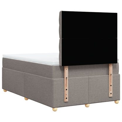 Giroletto a Molle con Materasso Tortora 120x200 cm in Tessuto | homemem39