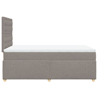 Giroletto a Molle con Materasso Tortora 120x200 cm in Tessuto | homemem39
