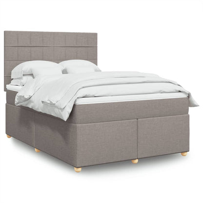 Giroletto a Molle con Materasso Tortora 140x190 cm in Tessuto | homemem39