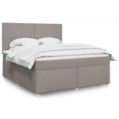 Giroletto a Molle con Materasso Tortora 180x200 cm in Tessuto | homemem39