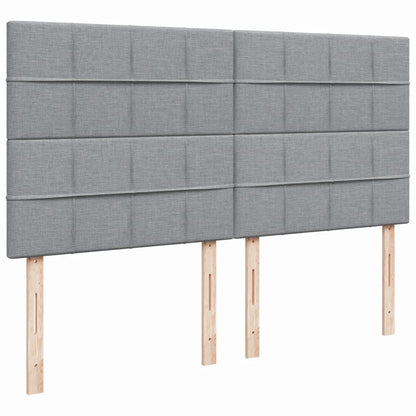 Giroletto a Molle con Materasso Grigio Chiaro180x200 cm Tessuto - homemem39